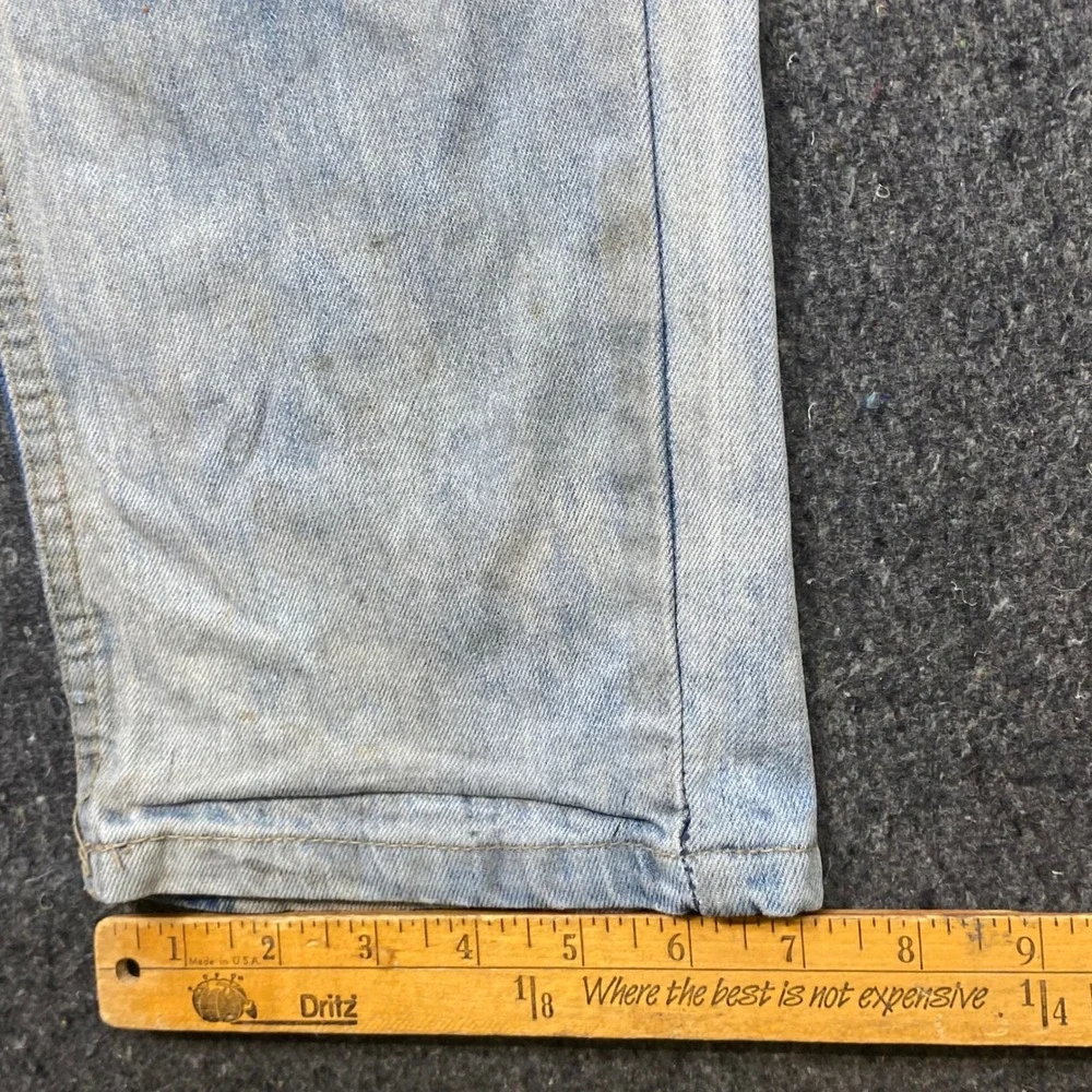 Ecko Unltd Jeans 29‎ Mens Light Wash Athletic Distressed Faded Streetwear Denim